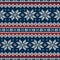 Winter Holiday Seamless Knitted Pattern