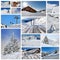 Winter holidays collage