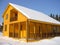 Winter house with the balcony