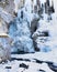 Winter Ice Formations of Johnston Canyon, Banff National Park, Canada