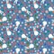 Winter ice snowman seamless Christmas pattern for Noel and wrapping paper and kids clothes print and snowflakes