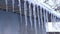 Winter Icicles Melting on the Roof is Dripping