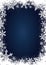 Winter image background  snow crystal / blue