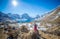 Winter Iskanderkul lake, Fann mountains, Tajikistan