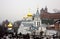 Winter january view of Church Elijah the Prophet and Kremlin
