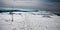 Winter Jeseniky mountains from Vysoka hole hill in Czech republic