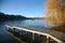 Winter jetty scene on Lake Wakatipu, Queenstown