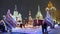 Winter Kremlin with illumination in Moscow