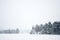 Winter lake, snow. January. Orekhovo.