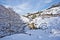 Winter Landscape around Gourette mountain village