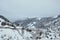 Winter landscape. Beautifull winter scene in Romanian Carpathians