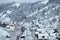 Winter landscape. Beautifull winter scene in Romanian Carpathians