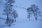 Winter landscape in Capcir, Pyrenees, France