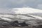 Winter landscape at Cow Green Reservoir, County Durham.