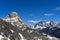 Winter landscape in the Dolomites near Covara