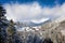 Winter landscape, european alps