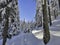 Winter landscape, Fagaras mountains