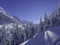 Winter landscape, Fagaras mountains