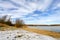 Winter landscape - frozen lake