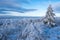 Winter landscape on the GroÃŸer Feldberg / Germany