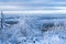 Winter landscape on the GroÃŸer Feldberg / Germany