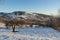 A winter landscape in a mountain