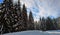 Winter landscape in mountains