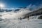 Winter landscape of mountains in Andermatt, Switzerland