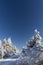 Winter landscape near Velka Destna, Orlicke mountains, Eastern Bohemia, Czech Republic