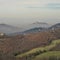 Winter landscape in northern Apennine: Badolo Cliff