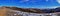 Winter Landscape panorama Oquirrh and Wasatch mountain views from Yellow Fork Canyon County Park Rose Canyon rim hiking trail by R