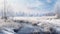 winter landscape , photo, realistic, photo realistic, background, AI generate