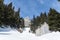 Winter landscape, Piatra Mare Mountains, Romania