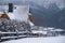 Winter Landscape Of Poland Tatra Mountains. Gubalowka Range And Traditional Polish House Near The Most Famous Polish Ski Resort Za