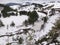 Winter  landscape with rocky river,  Zlatibor mountain and Crni Rzav river. Zlatibor,  Serbia