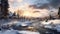 Winter Landscape In Saint-hyacinthe: Photorealistic Xbox 360 Graphics