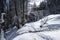 Winter landscape between Saua Baiului and Gura Diham cottage.