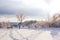 Winter landscape of Scarborough Bluffs