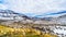 Winter Landscape in the semi desert of the Thompson River Valley between Kamloops and Cache Creek in central British Columbia