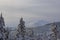 Winter landscape with Snezka, Giant Mountains (Krkonose), Northern Bohemia, Czech Republic