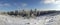 Winter landscape in snow at the mountain Feldberg in Hesse