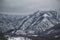 Winter landscape of some mountains