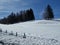 Winter landscape sunny March in Austria