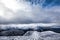 Winter Landscape from Top of Mountain in Canada, Quebec