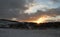 A winter landscape view at Kinloch Rannoch, Perthshire, Scotland, as the sunrises over the tree lined Mountains.....