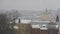 Winter landscape with a view of Nizhny Novgorod. Winter view of the Volga River in Nizhny Novgorod