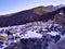 Winter landscape of the village of Ossana, Val di Sole, Trentino-Alto Adige, Italy