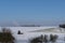 Winter landscape with a wide view