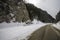 Winter landscape in Zarnesti Gorges The Precipice of Zarnesti