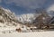 Winter landscapes of Swat valley with snowy mountains in Khyber Pakhtunkhwa Pakistan